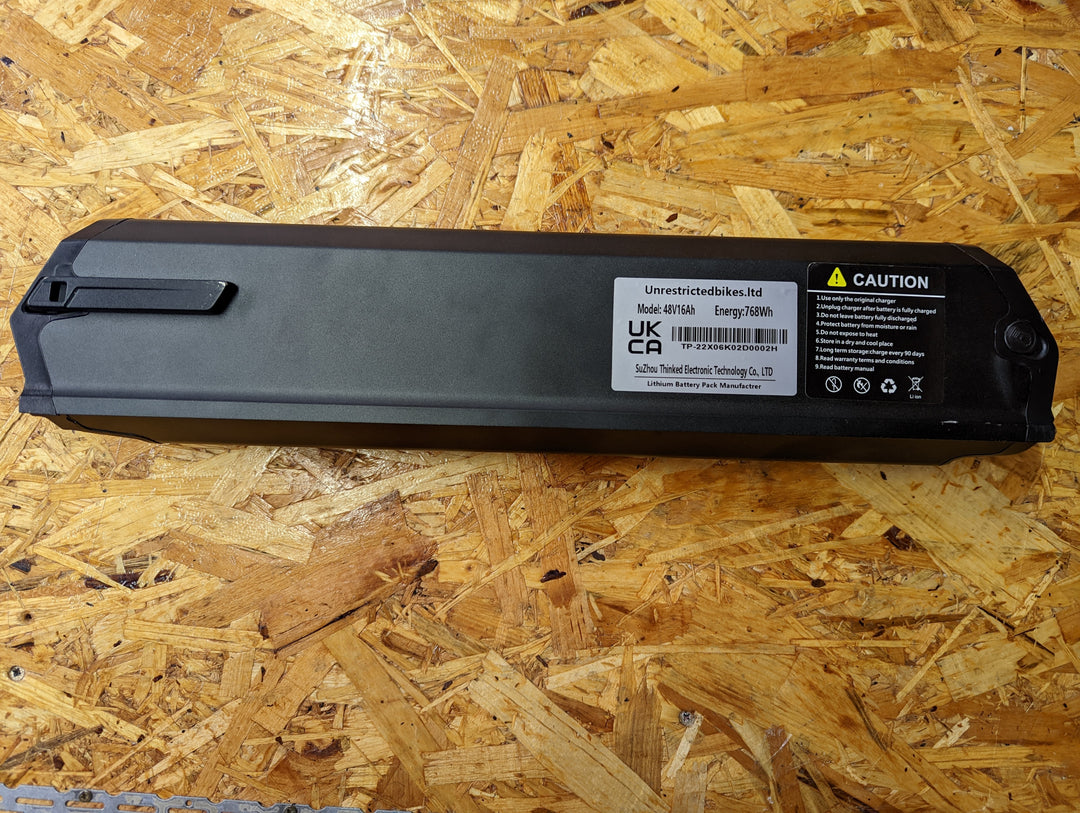 48v16Ah/ 768Wh E-bike battery Li-ion – UNRESTRICTEDBIKES
